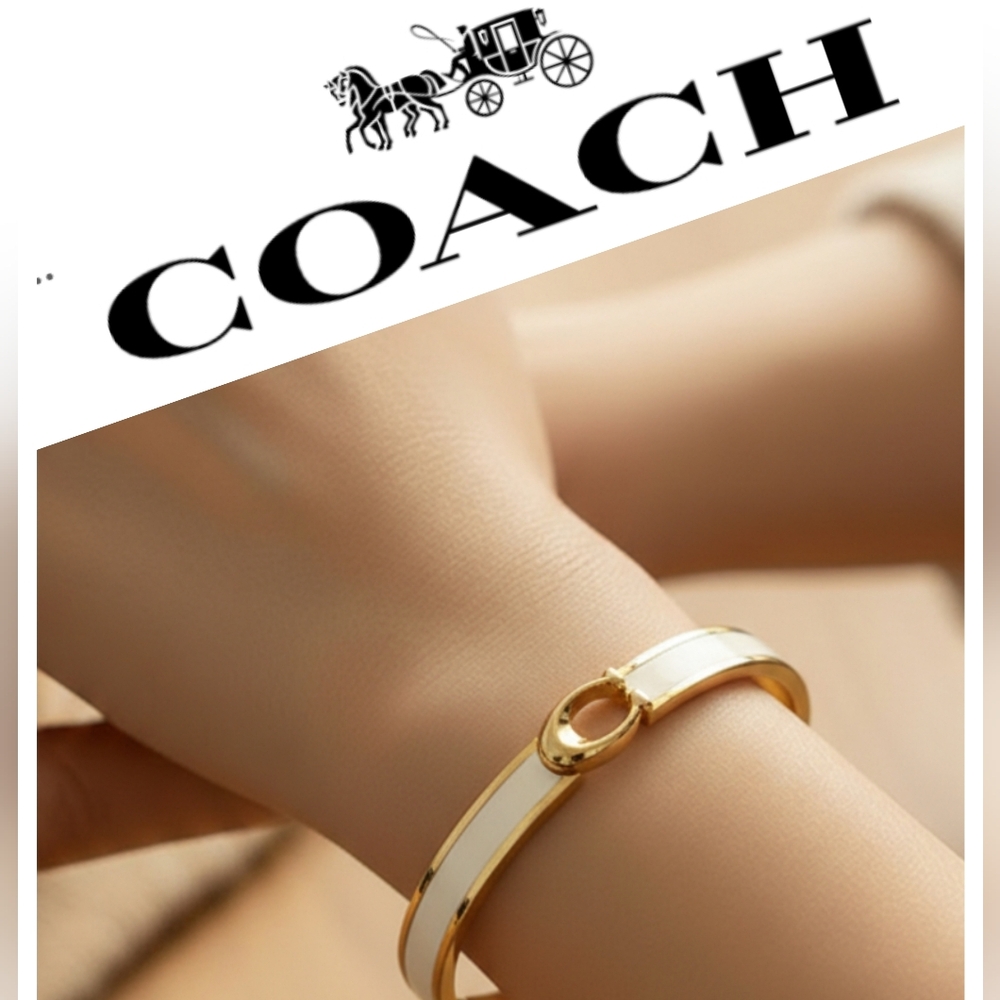 Coach Signature Push Hinged Bangle